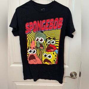 Black Spongebob Graphic T-Shirt men’s small - E